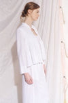 valadon jacket smocked linen womens white casual ladies side view