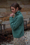 Funnel Neck Slouchy Sweater Sage