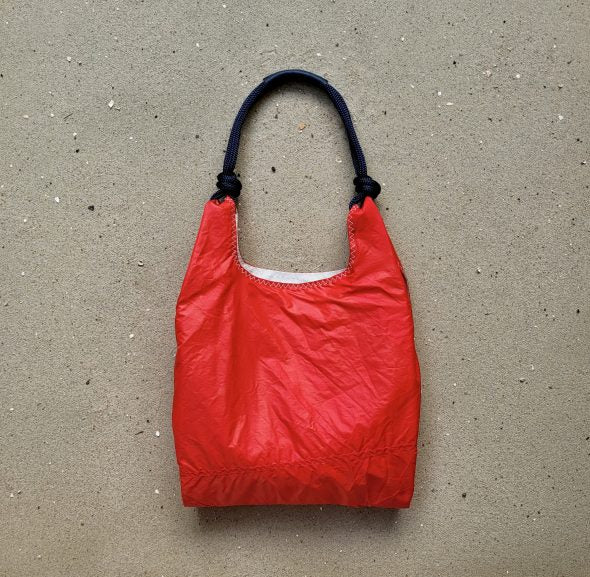 Red with Navy Seashopper Bag