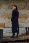 Cigarette Basketweave Wool Skirt