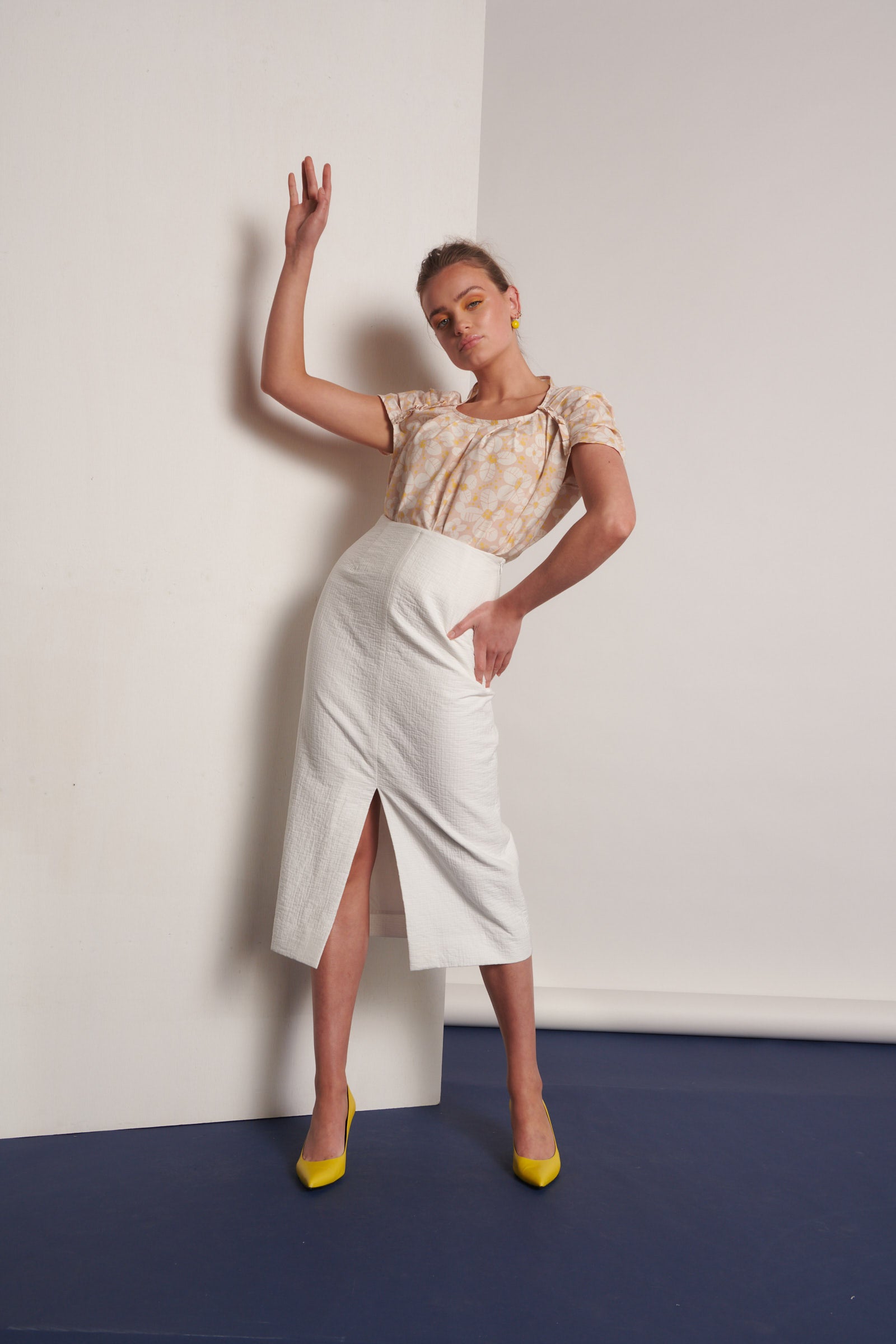 Lee Skirt Ivory – Brigid McLaughlin