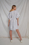 Dresden T Dress Stripe White Blue