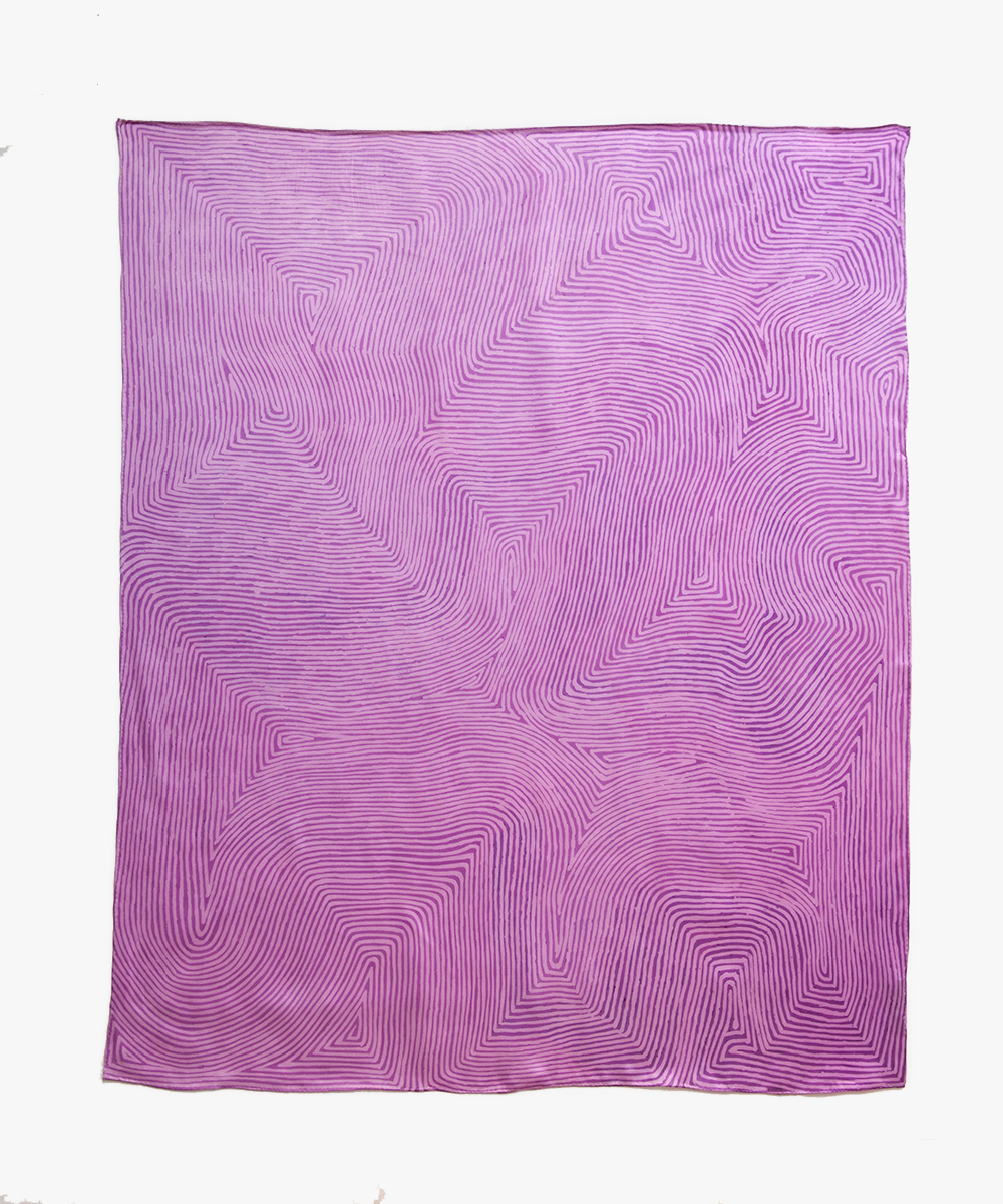 'Untitled' Silk Scarf by George Tjungurrayi