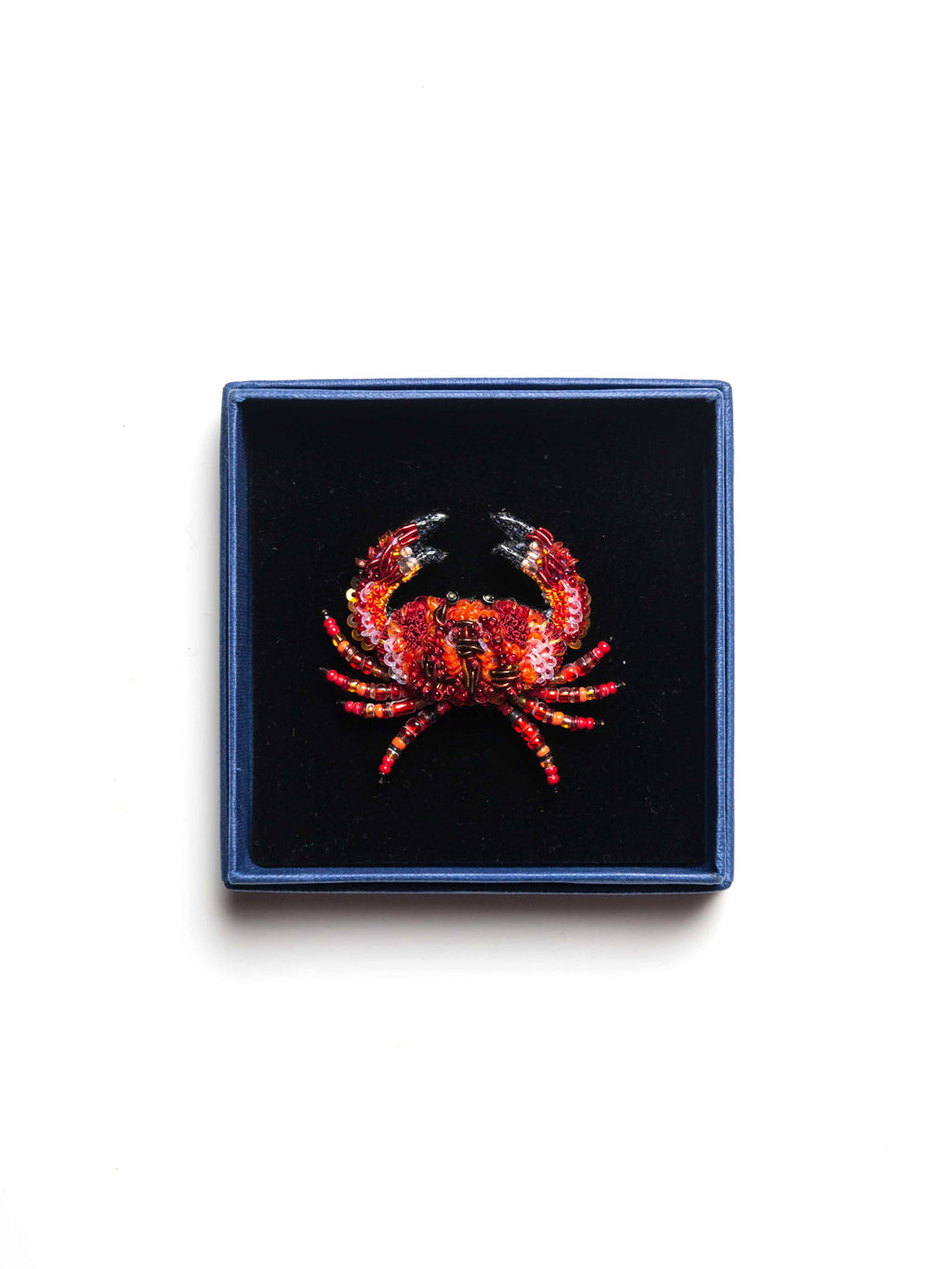 Red Rock Crab Brooch Redmulti