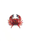 Red Rock Crab Brooch Redmulti