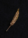 Ear Of Wheat Brooch Caramel