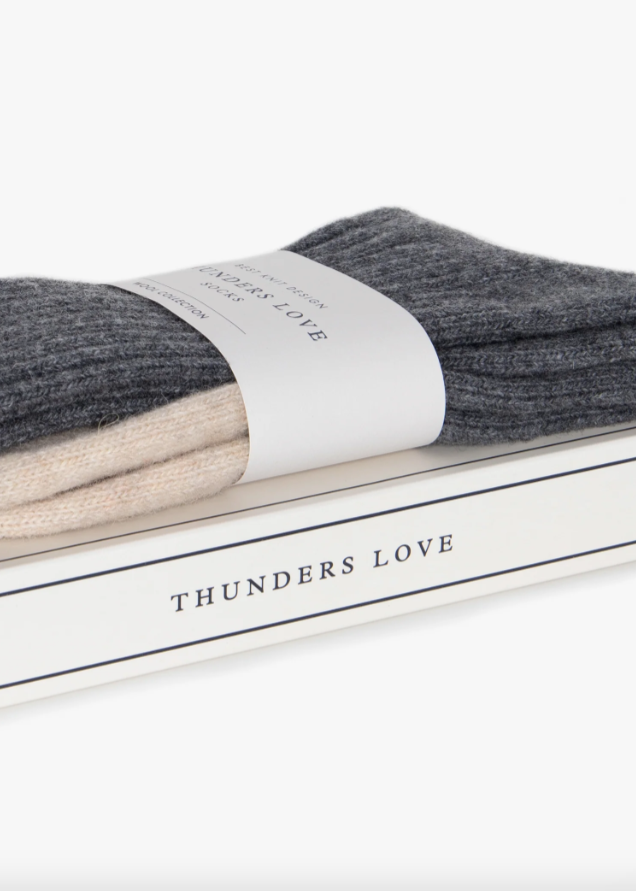 Thunders Love Wool Collection Grey Socks