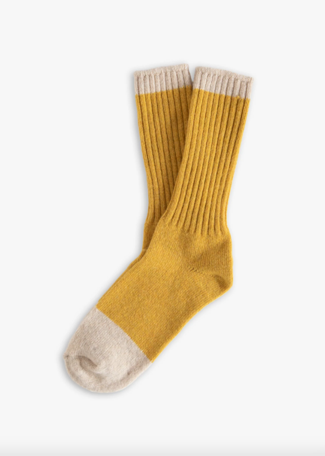 Thunders Love Wool Collection Mustard Socks