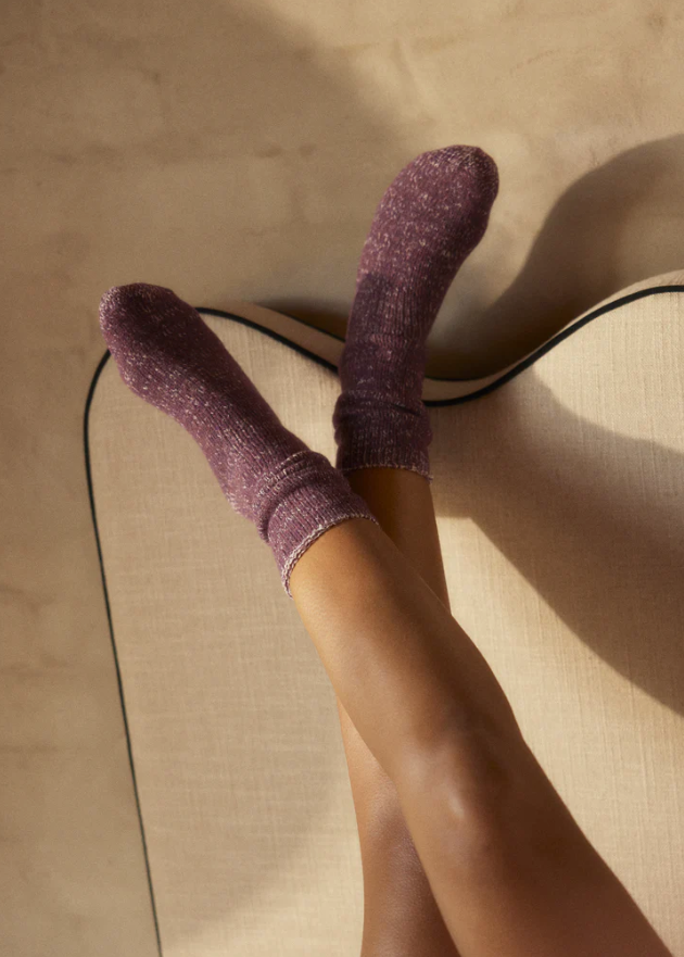 Thunders Love Wool Collection Recycled Purple Socks