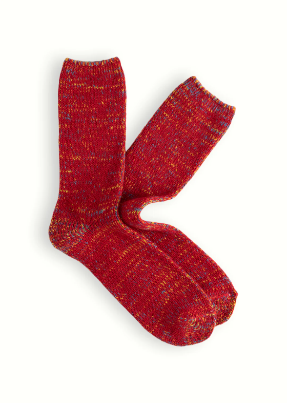 Thunders Love Wool Collection Recycled Red Socks